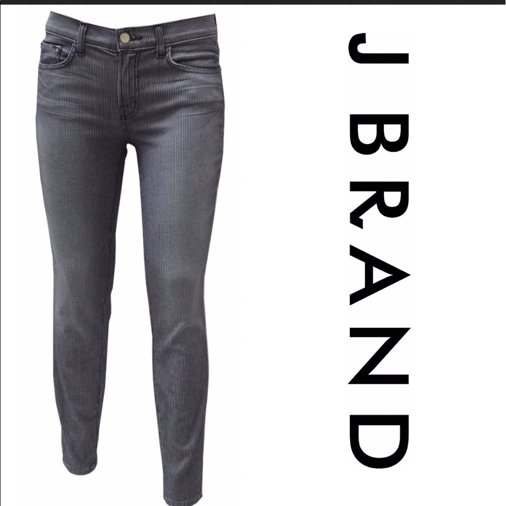 NEW J Brand Stripe Capri Jeans, Size 26